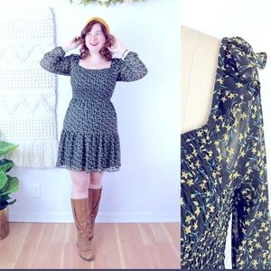 Stitch Fix Sam Edelman Floral Smocked Dress Fall 8